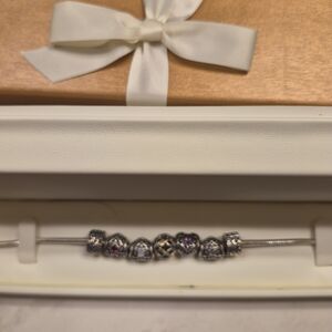 Pandora Silver Bracelet 7 Charms